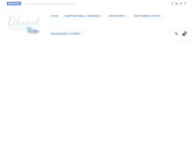 Tablet Screenshot of etherealskincare.com